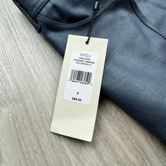 NYDJ 5 Pocket Faux Leather Look Legging - Picture 7 of 7